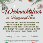 Weihnachtsfeier im Begegnungsbüro
