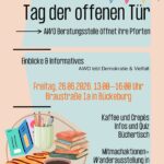 Wegen der anhaltend hohen Temperaturen wird die Veranstaltung verschoben! Tag der offenen Tür in unsere Beratungsstelle in Bückeburg