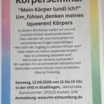 „Mein Körper (und) ich?“ Um fühlen, denken meines queeren Körpers